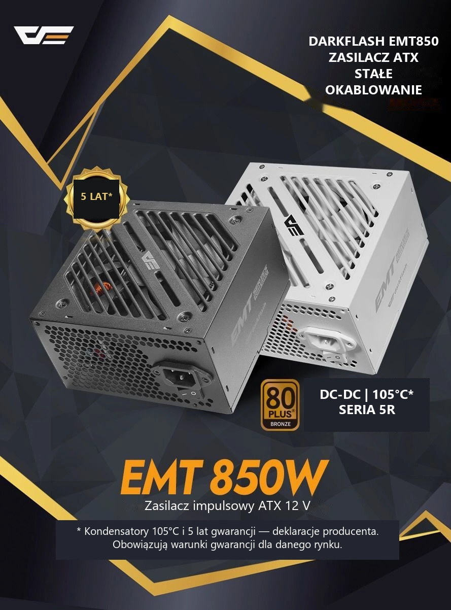 DarkFlash EMT850 Czarny – seria emt