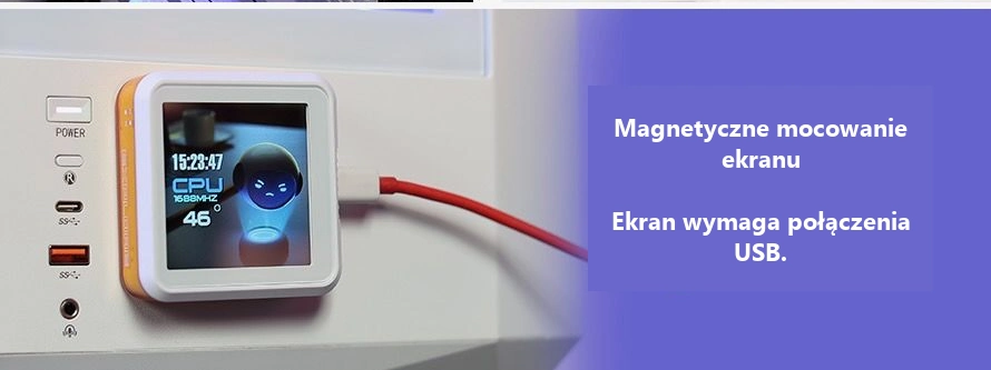 DarkFlash EXPLORE DE240 Biały – ekran również poza blokiem