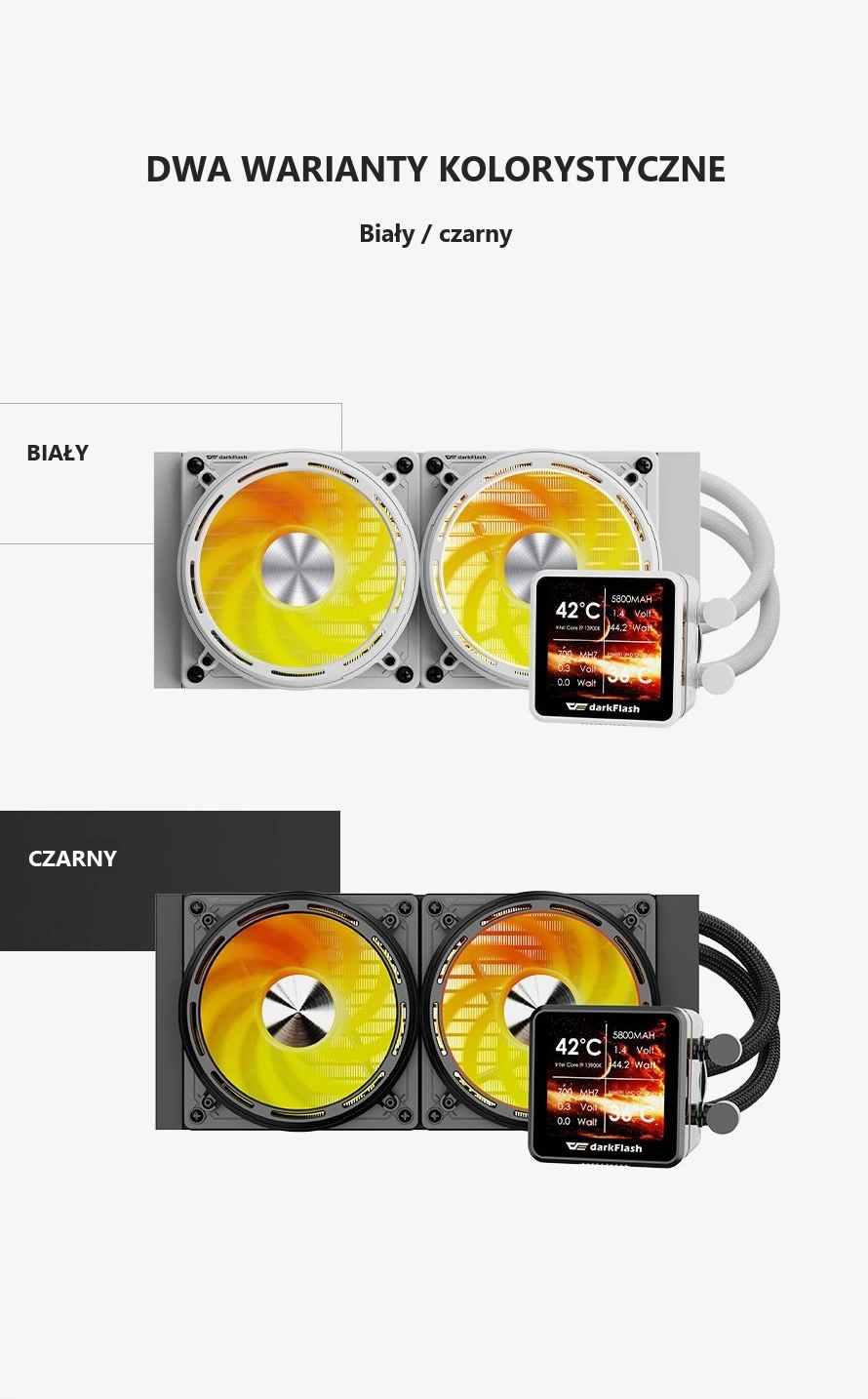 DarkFlash EXPLORE DE240 Biały – dwa kolory serii