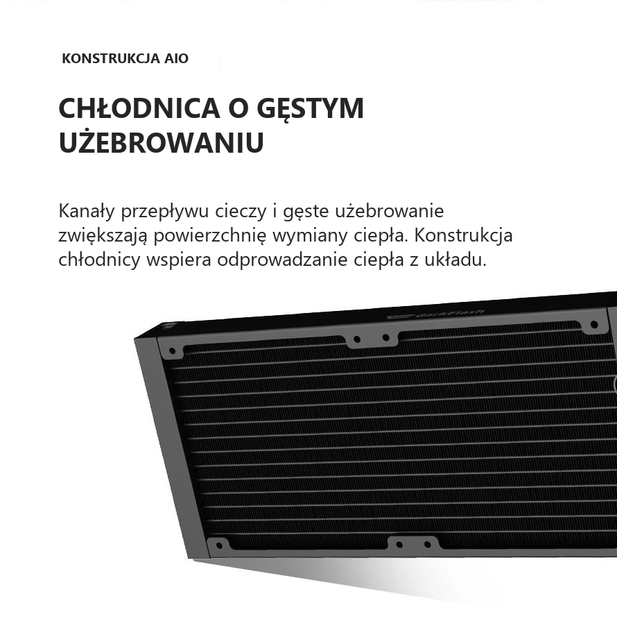 DarkFlash EXPLORE DE240 Czarny – radiator 240 mm