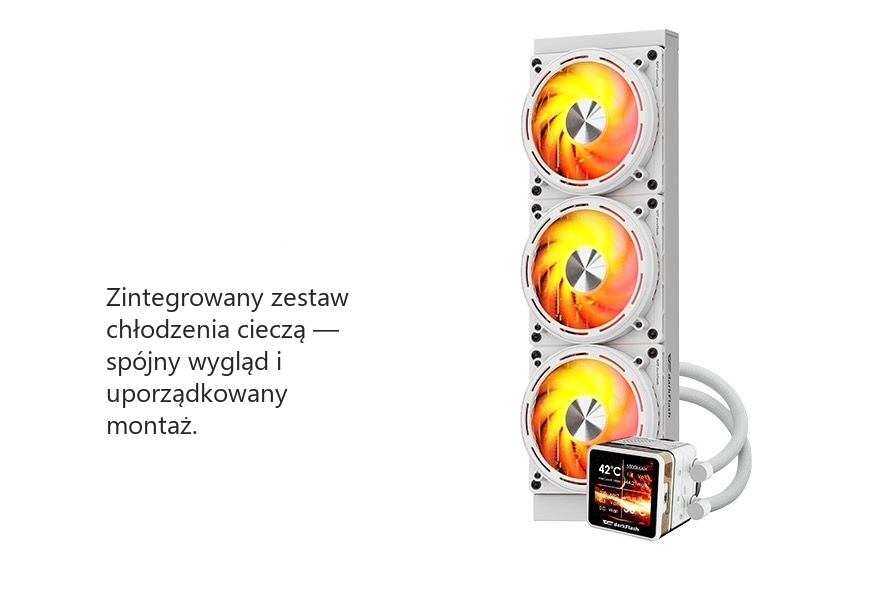 DarkFlash EXPLORE DE360 Biały – zintegrowany układ aio