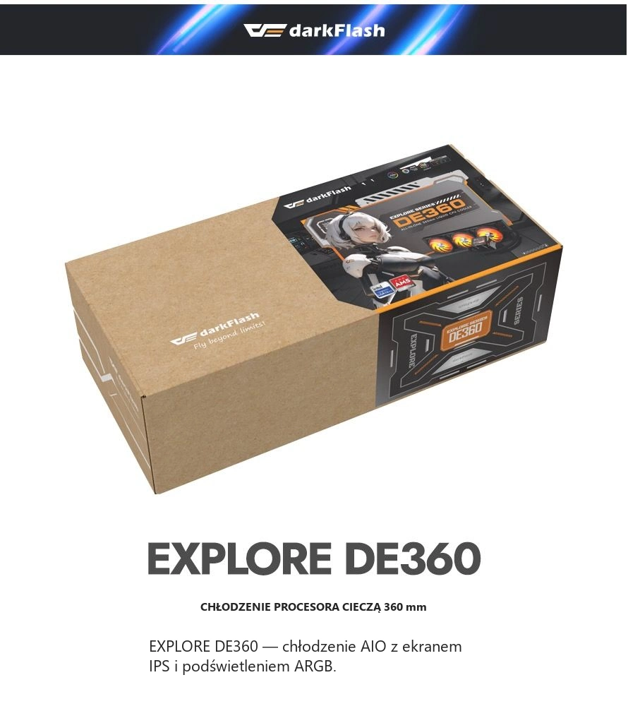 DarkFlash EXPLORE DE360 Czarny – jeden zestaw explore de360