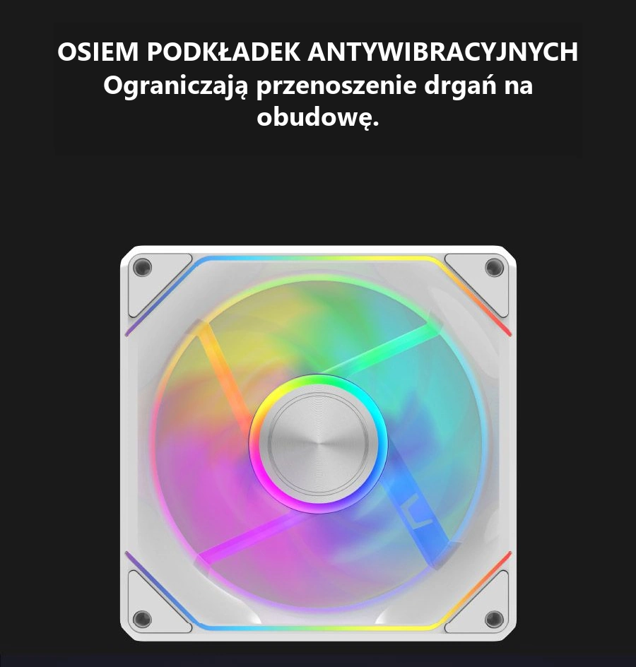 DarkFlash Gauss G24 3-in-1 Biały – podkładki antywibracyjne