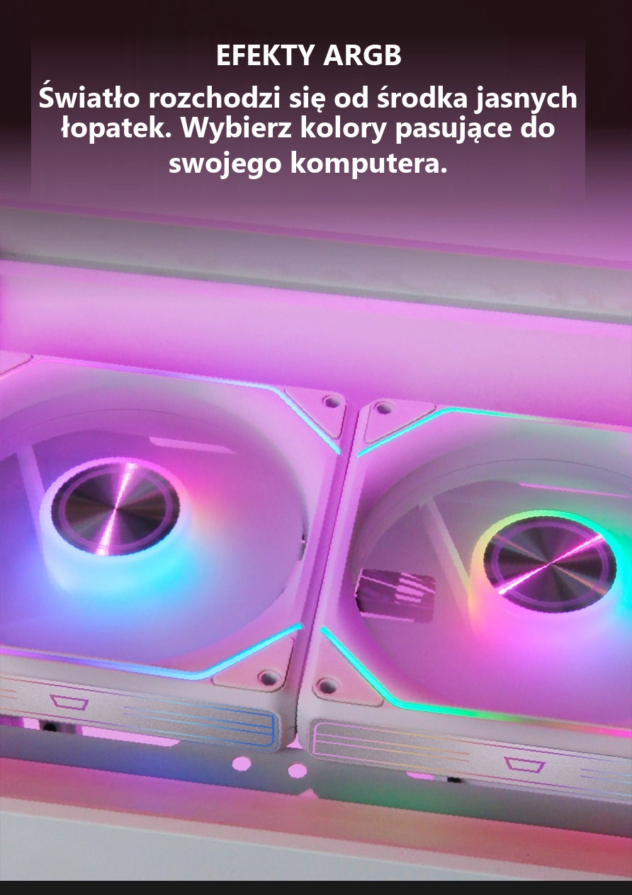 DarkFlash Gauss G24 3-in-1 Biały – efekty podświetlenia argb