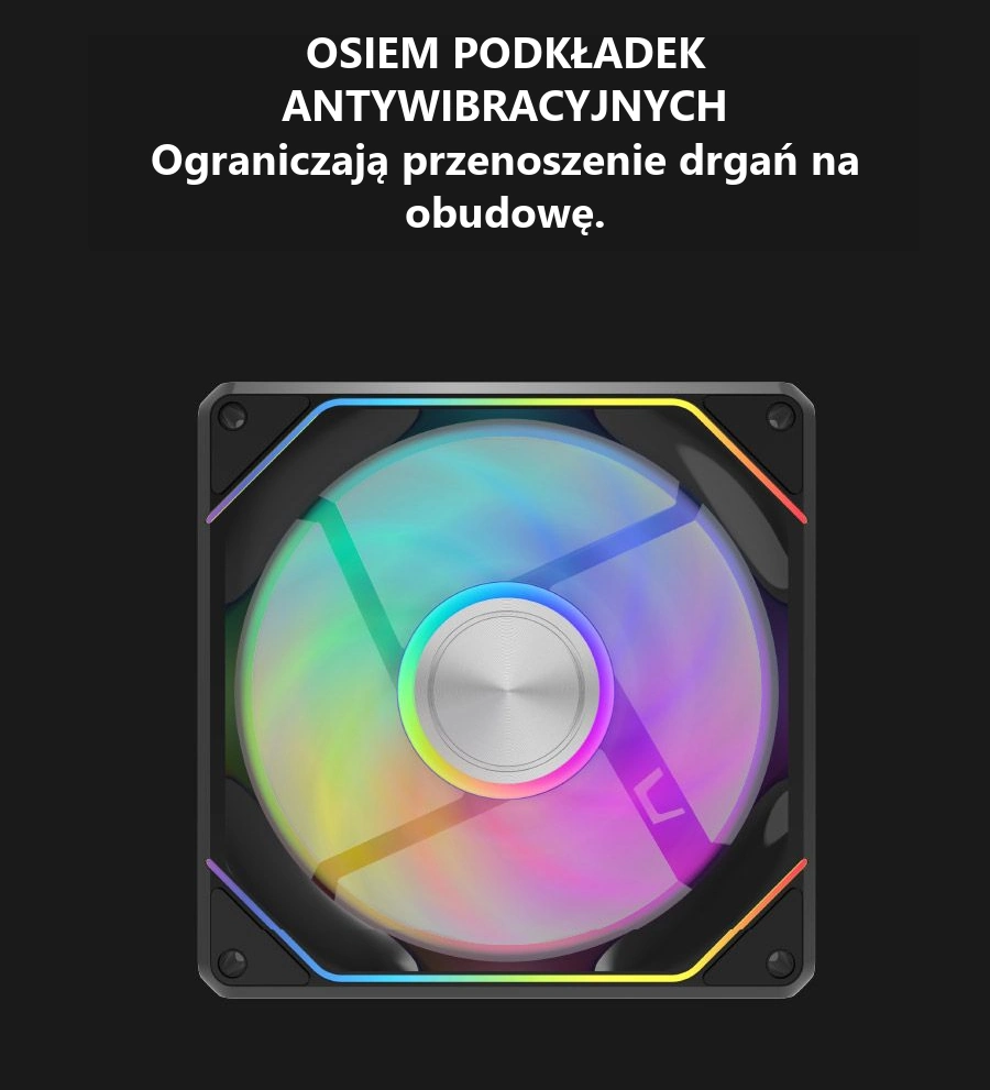 DarkFlash Gauss G24 3-in-1 Czarny – podkładki antywibracyjne