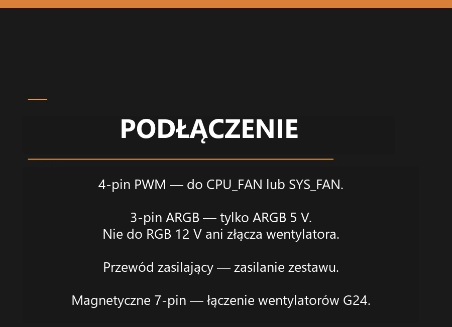 DarkFlash Gauss G24 3-in-1 Czarny – instrukcja podłączenia