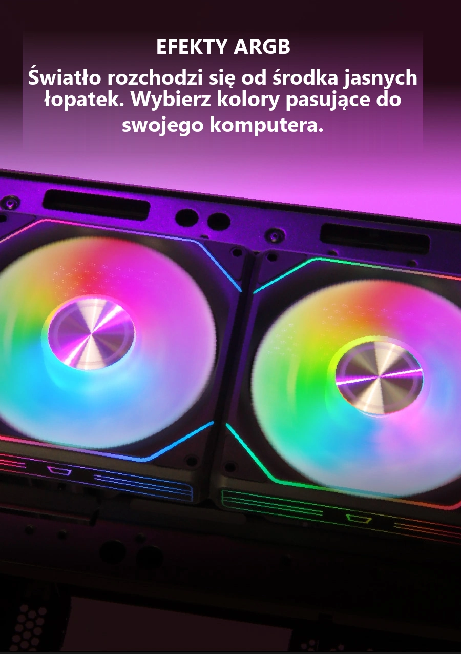 DarkFlash Gauss G24 3-in-1 Czarny – efekty podświetlenia argb