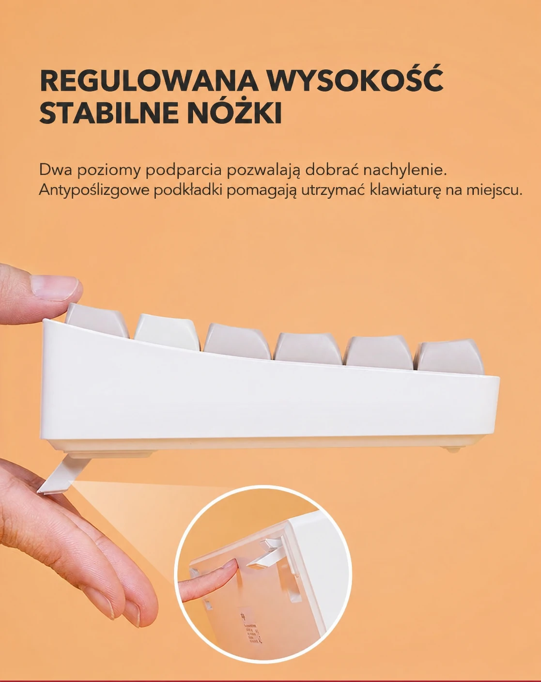 DarkFlash GD100 Czarno-szary (Brown Sugar) – regulowane nóżki