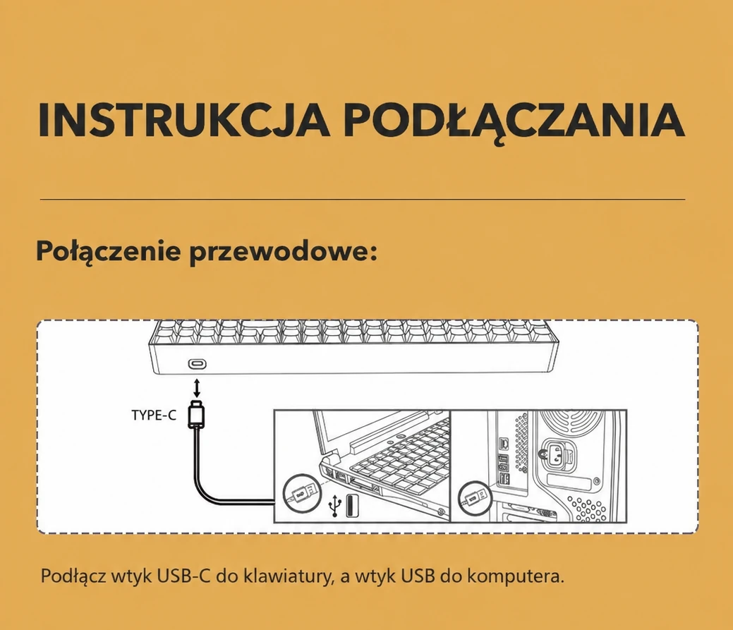 DarkFlash GD100 Czarno-szary (Brown Sugar) – instrukcja podłączania