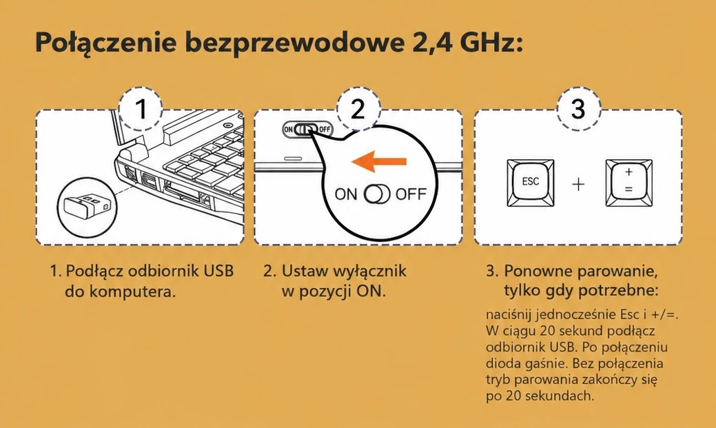 DarkFlash GD100 Czarno-szary (Brown Sugar) – instrukcja podłączania
