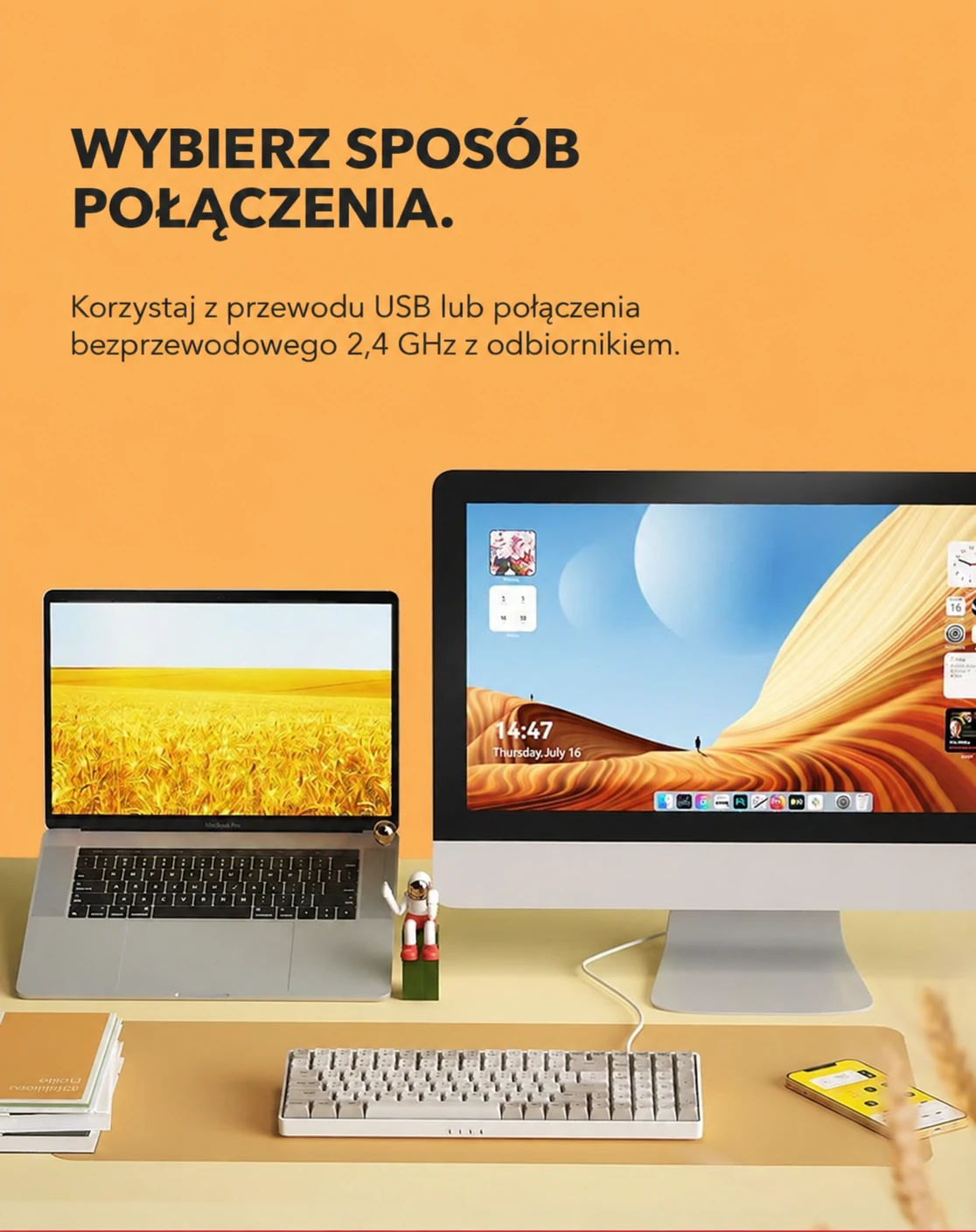 DarkFlash GD100 Czarno-szary (Brown Sugar) – dwa sposoby połączenia