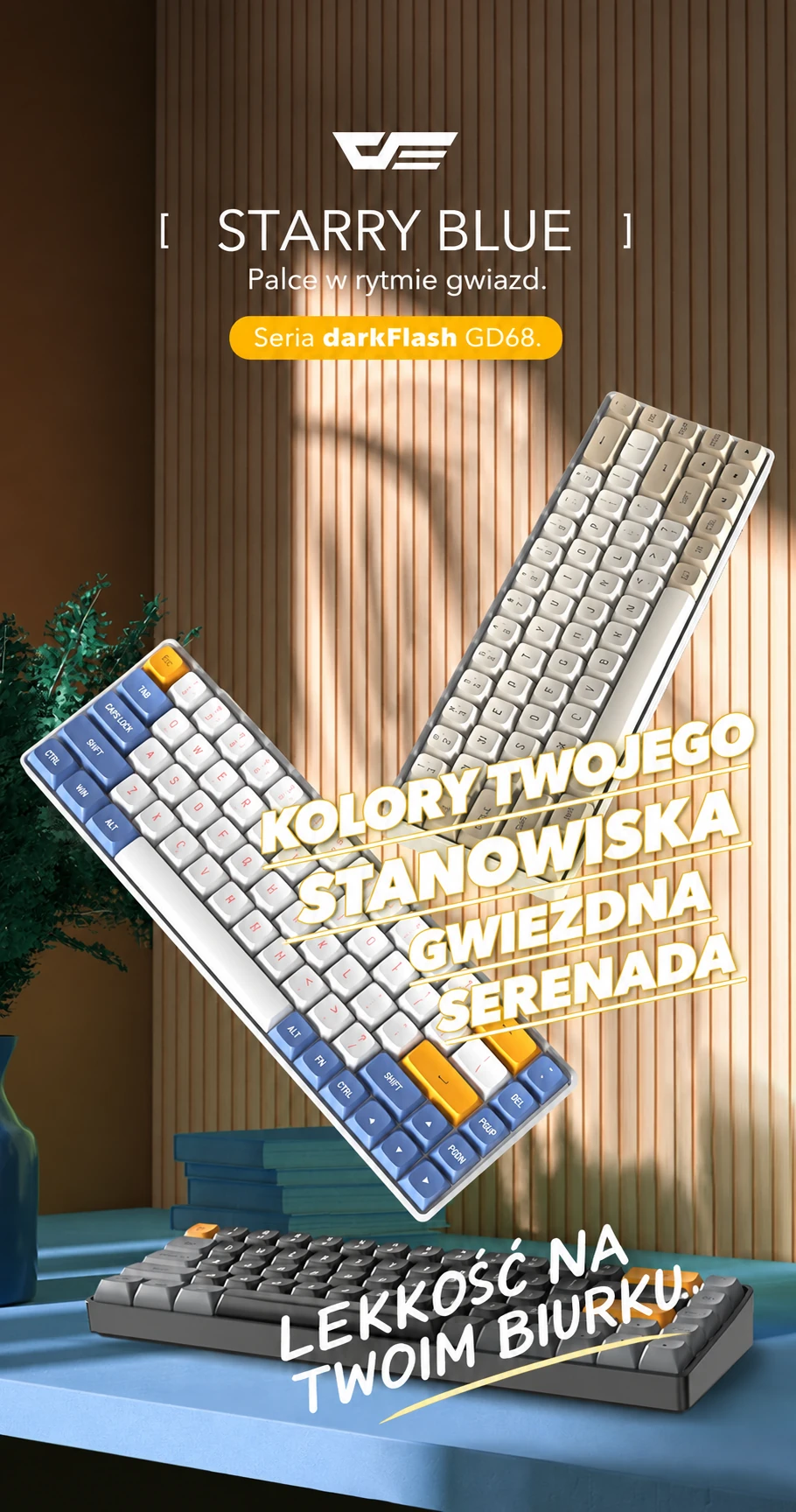 DarkFlash GD68 Niebiesko-biały (Starry Blue) – seria gd68