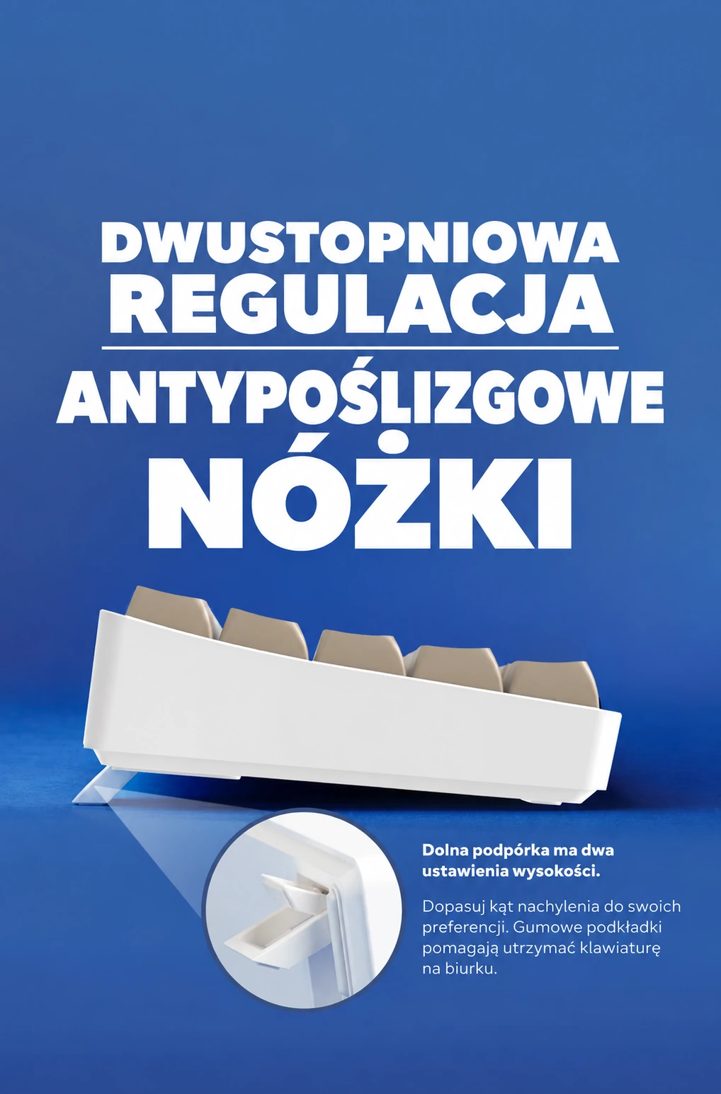 DarkFlash GD68 Niebiesko-biały (Starry Blue) – regulowane nóżki