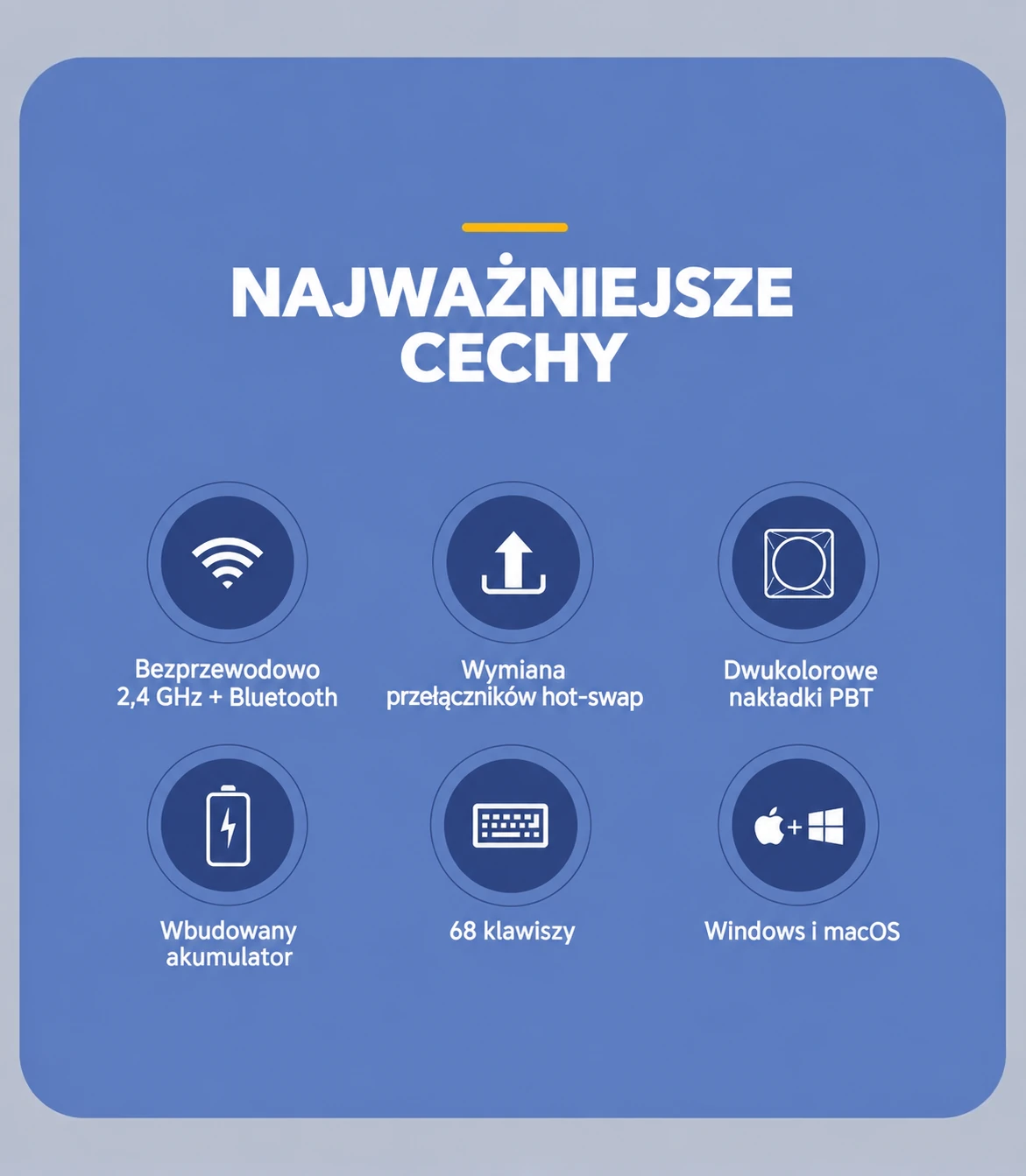 DarkFlash GD68 Niebiesko-biały (Starry Blue) – najważniejsze cechy