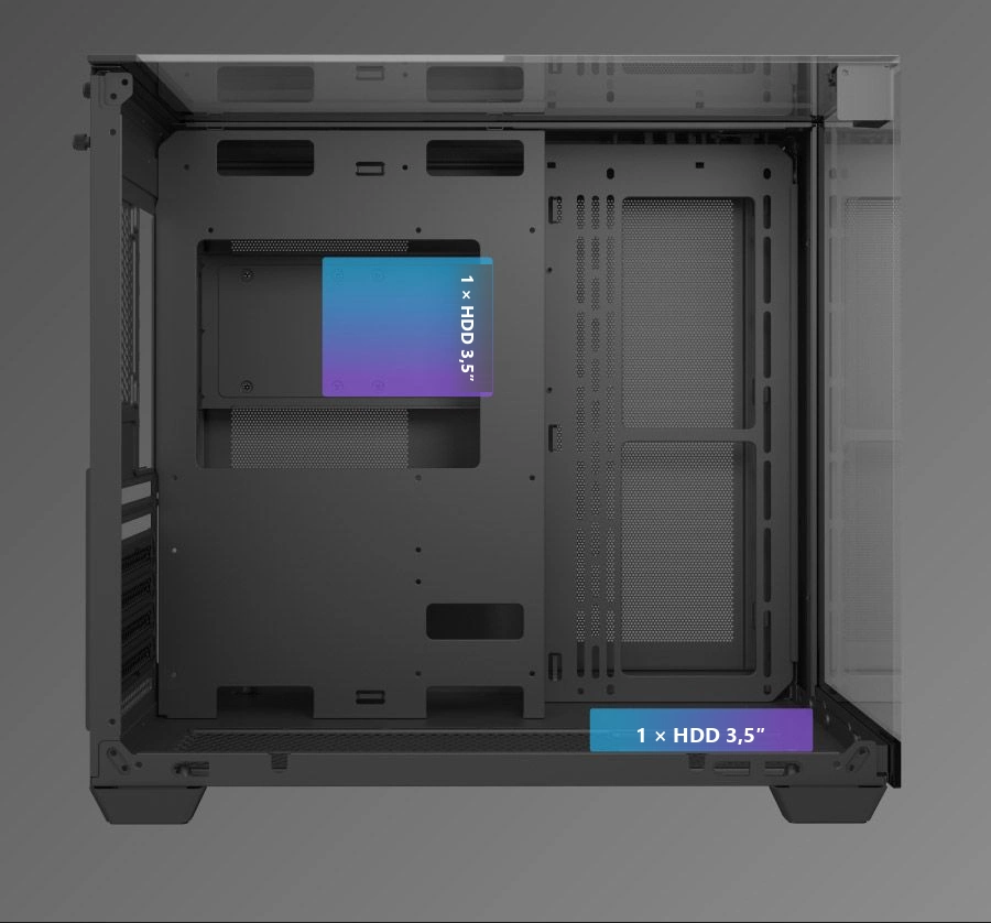 DarkFlash TH285 - Miejsca na HDD