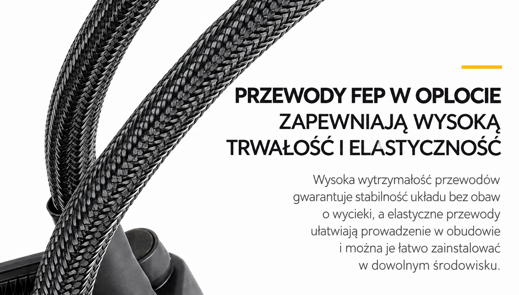 DarkFlash WAVE DV360S Czarny – przewody fep w oplocie
