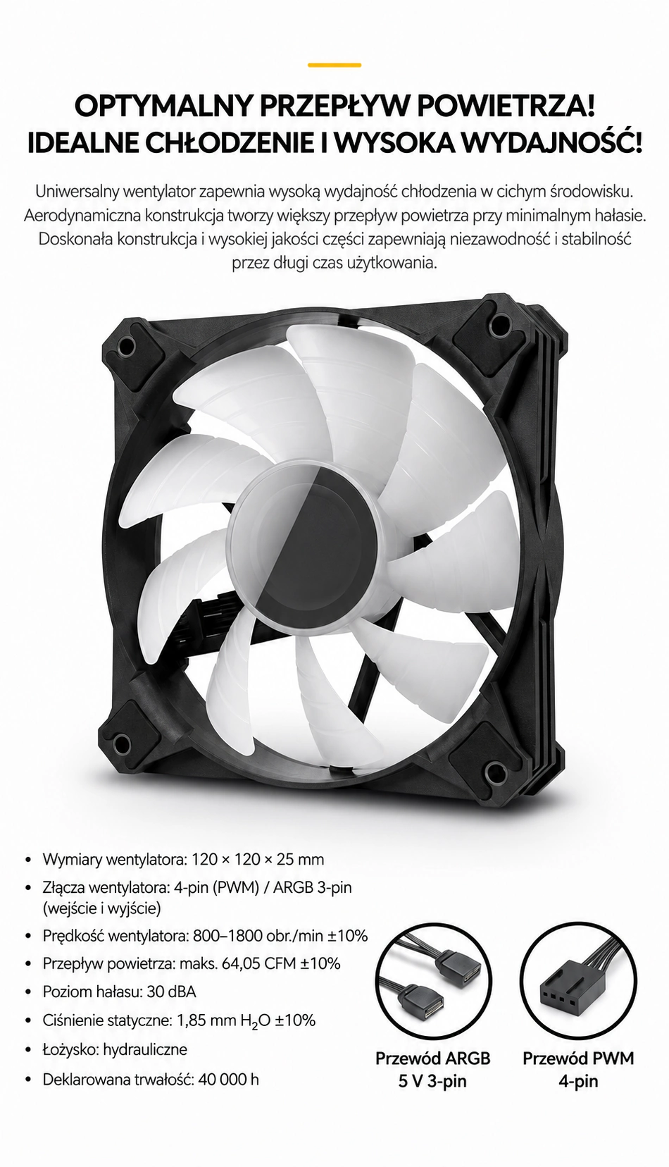 DarkFlash WAVE DV360S Czarny – przepływ powietrza przez radiator