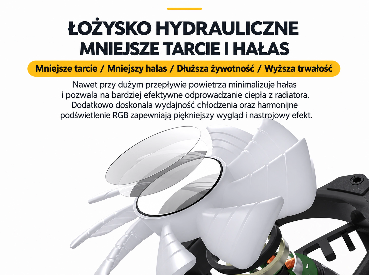 DarkFlash WAVE DV360S Czarny – łożyska hydrauliczne
