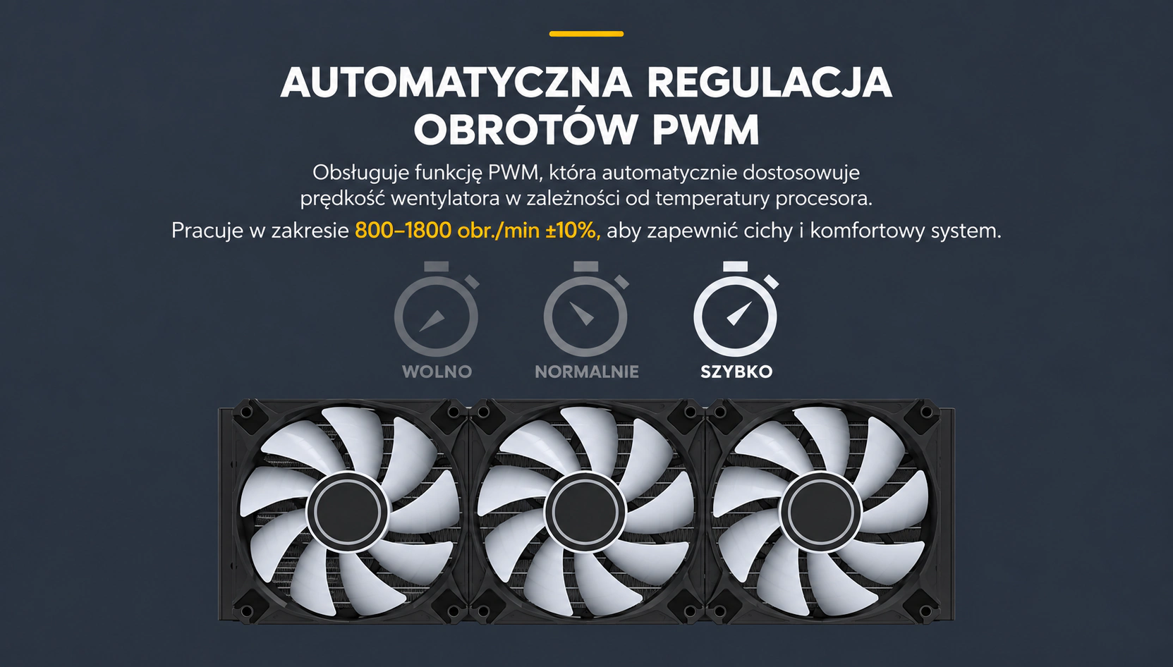 DarkFlash WAVE DV360S Czarny – regulacja obrotów pwm