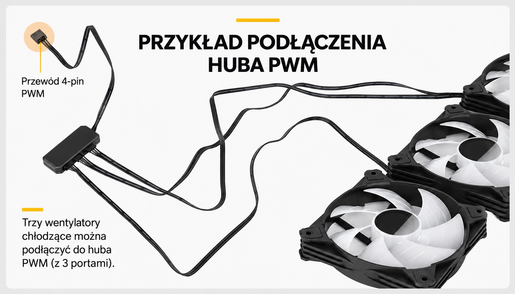 DarkFlash WAVE DV360S Czarny – przykład podłączenia