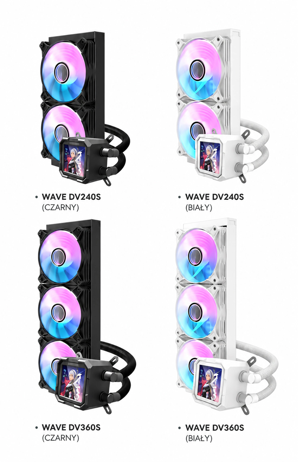 DarkFlash WAVE DV360S Czarny – warianty serii wave