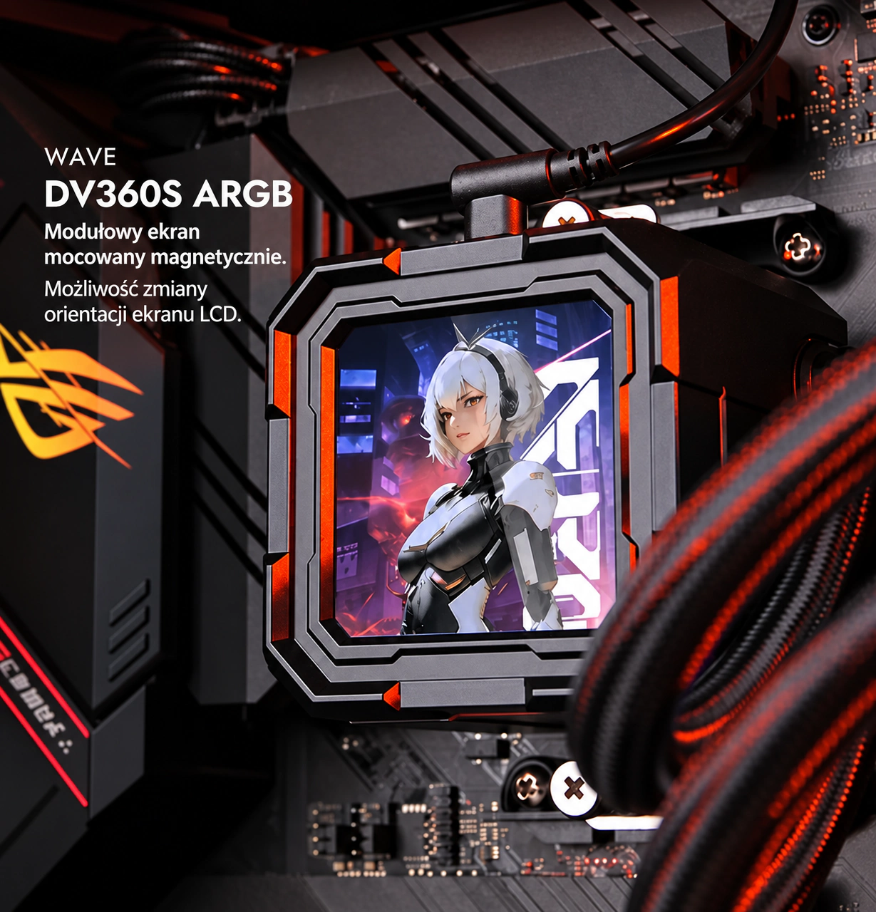 DarkFlash WAVE DV360S Czarny – moduł mocowany magnetycznie