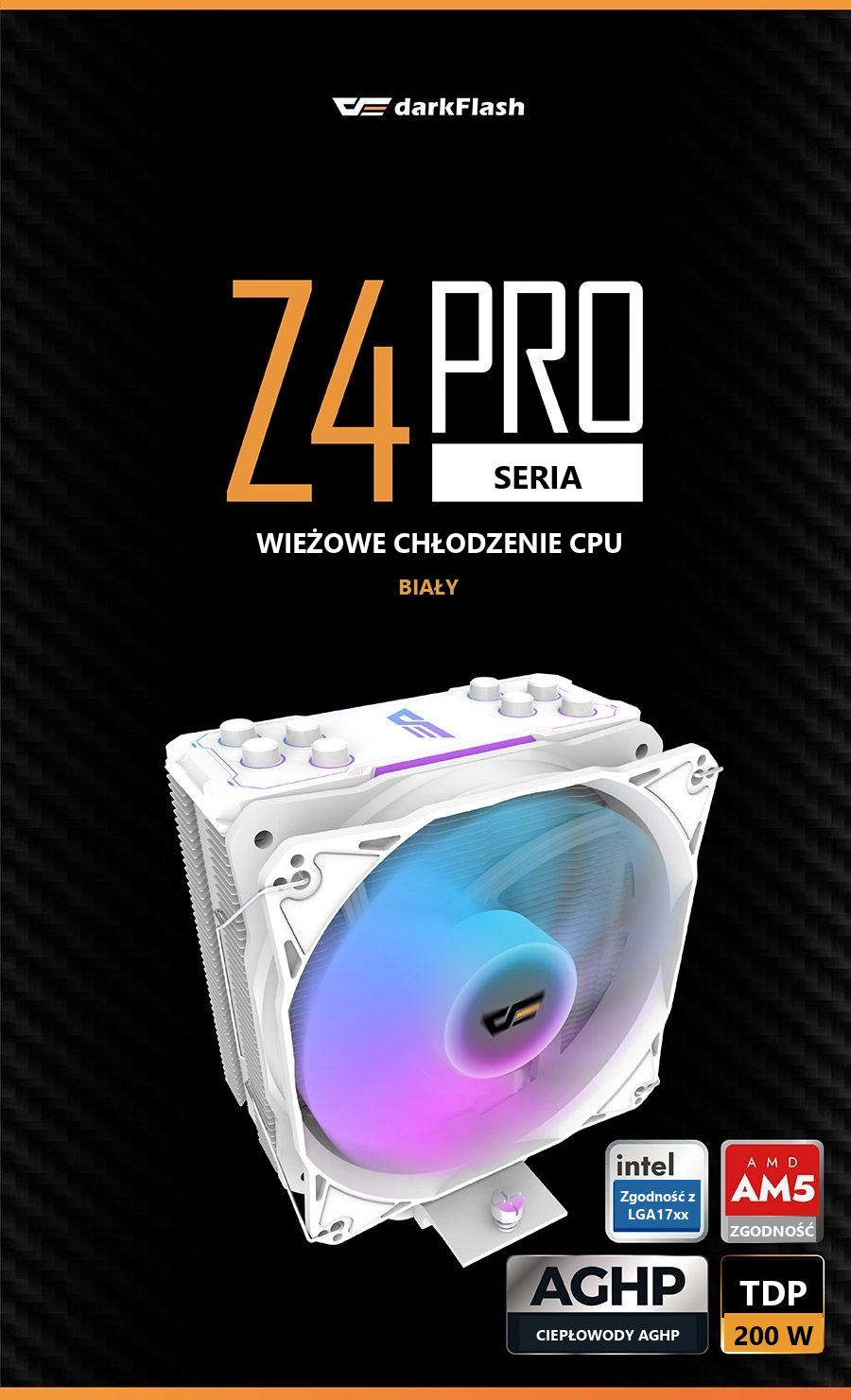 DarkFlash STORM Z4 PRO MIST Biały – seria storm z4 pro mist