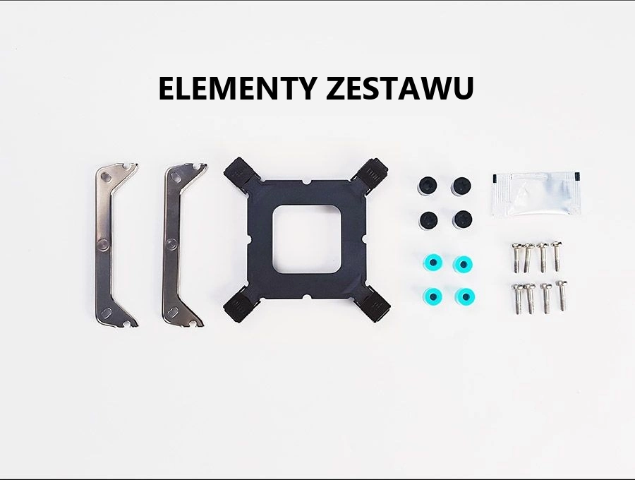 DarkFlash STORM Z4 PRO MIST Biały – elementy montażowe
