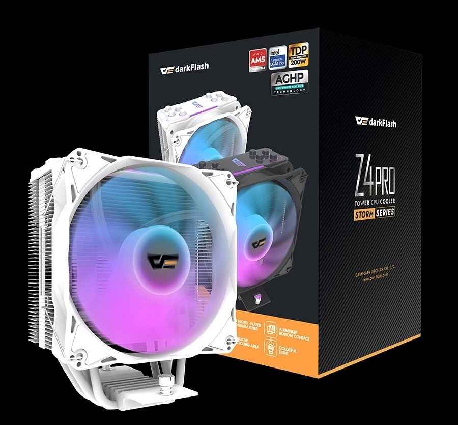 DarkFlash STORM Z4 PRO MIST Biały – jedno chłodzenie z4 pro mist
