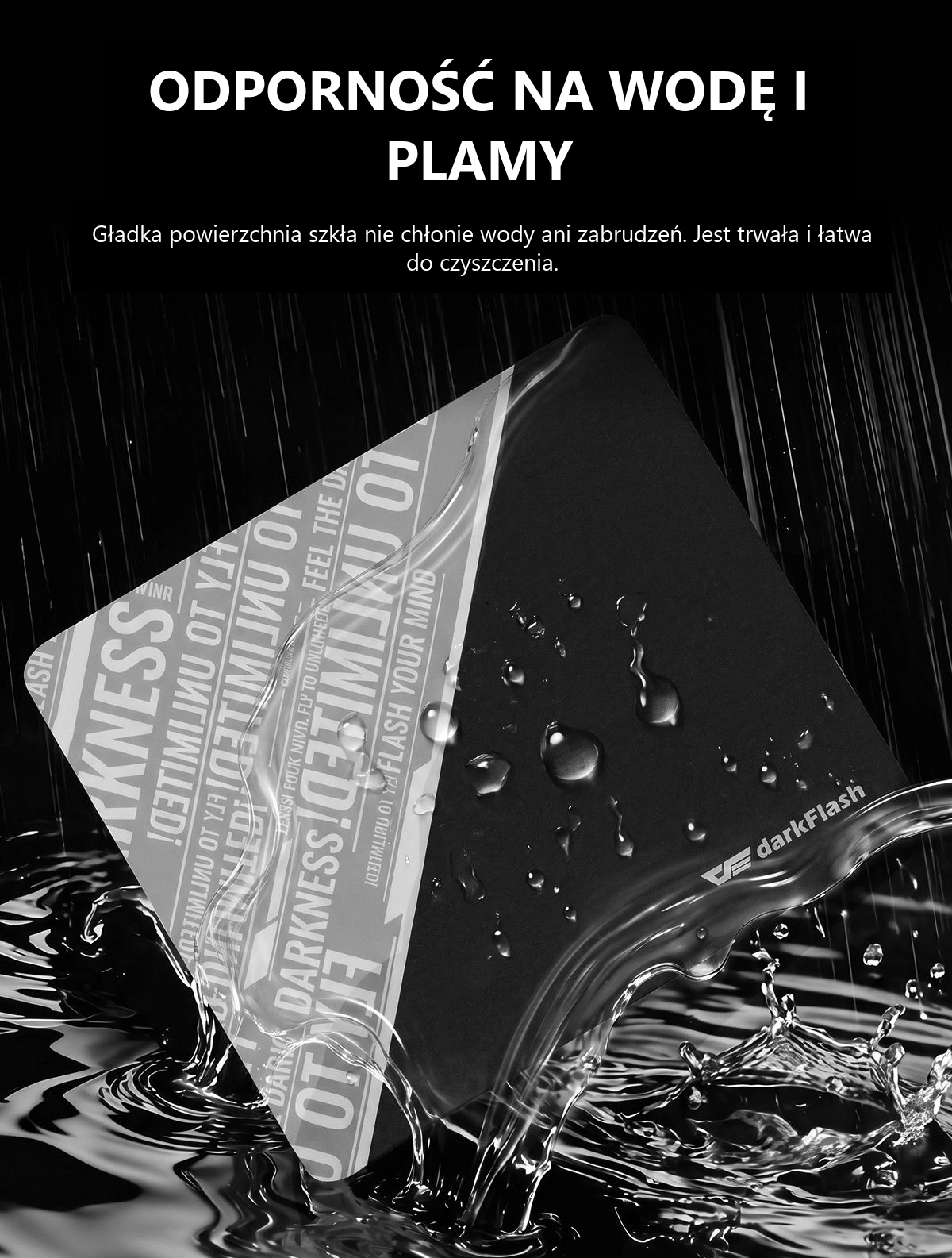 DarkFlash DMP300, odporność na wodę i zabrudzenia