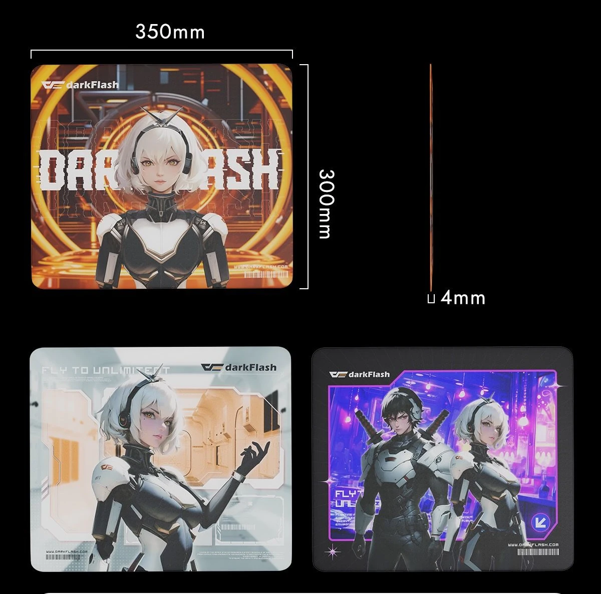 DarkFlash DMP350, wymiary i warianty