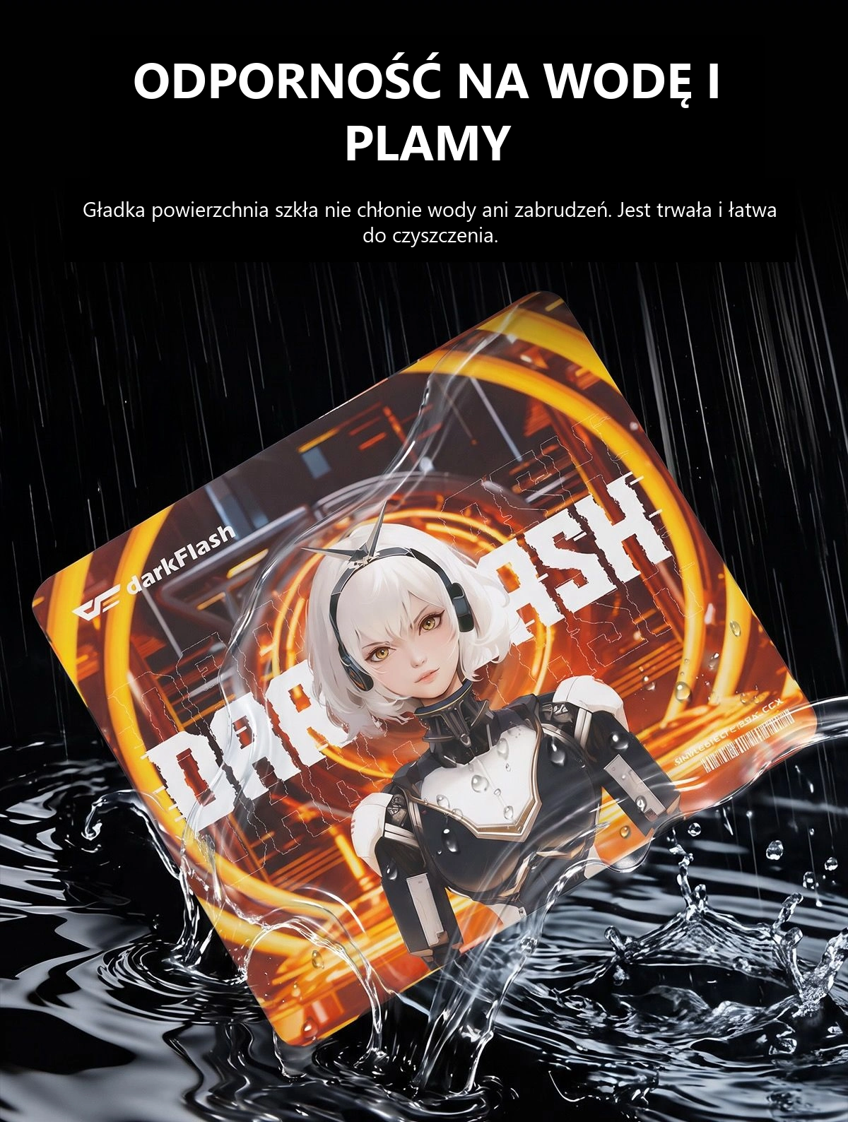 DarkFlash DMP350, odporność na wodę i zabrudzenia
