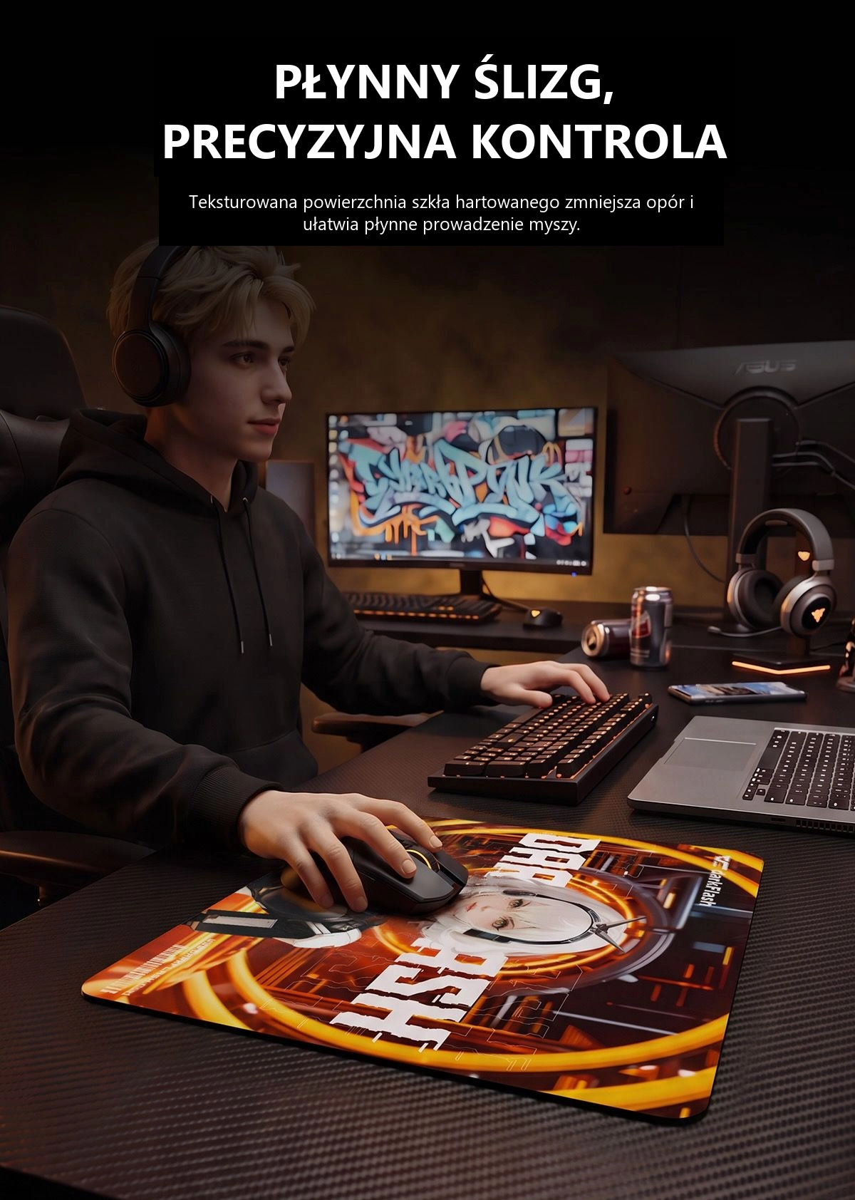 DarkFlash DMP350, płynne prowadzenie myszy