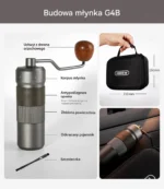 HiBREW G4B: Budowa młynka, etui i szczoteczka
