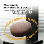 HiBREW H4C Max: Schemat ekstrakcji kawy w kolbie