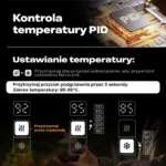 HiBREW H4C Max: Sterowanie temperaturą i przyciski ekspresu