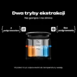 HiBREW H4C Max: Tryb parzenia z podgrzewaniem i bez podgrzewania