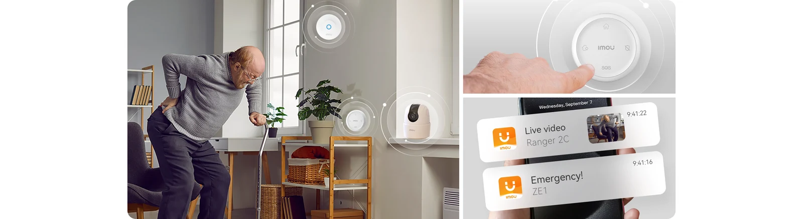 Imou Home Alarm Kit 11 — zestaw alarmowy — przykład zastosowania