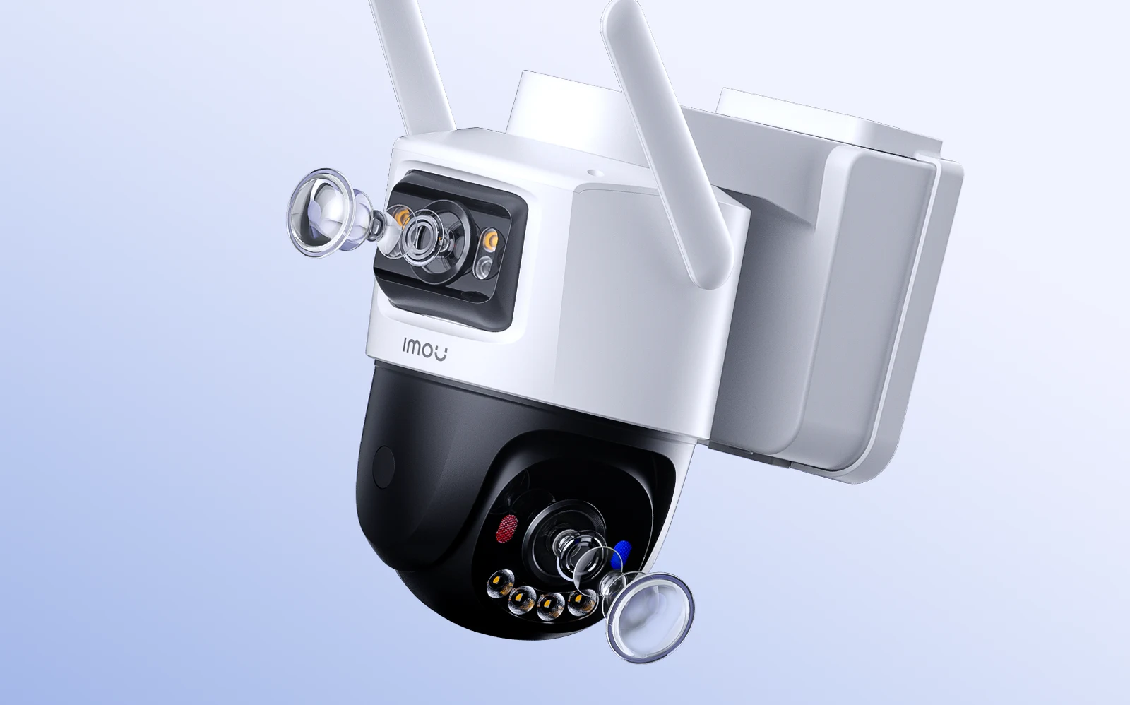 Imou AOV Dual 10 MP 4G + Wi-Fi z panelem solarnym — Dwa obiektywy