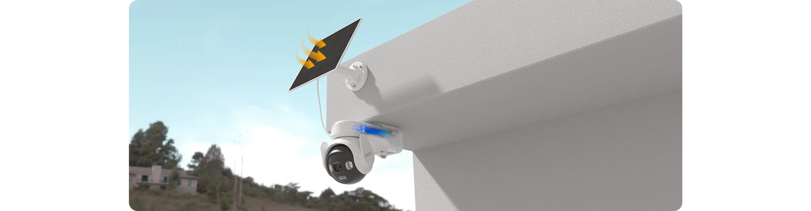 Imou AOV PT 5 MP 4G + Wi-Fi z panelem solarnym — Zasilanie solarne