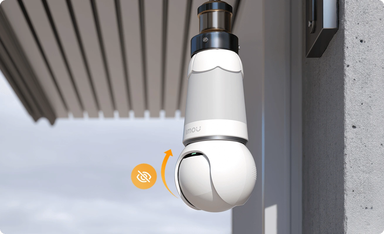 Imou Bulb Cam 5 MP — kamera Wi-Fi E27 — Prywatność