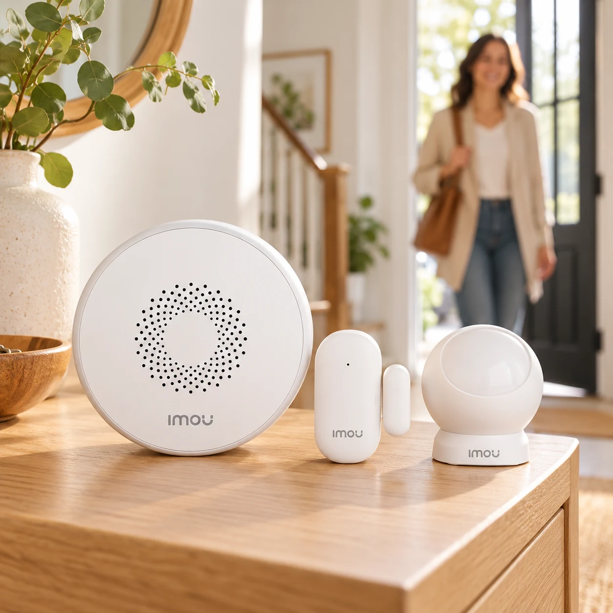 Imou Home Alarm Kit 11 — zestaw alarmowy — Czujniki tam, gdzie są potrzebne.