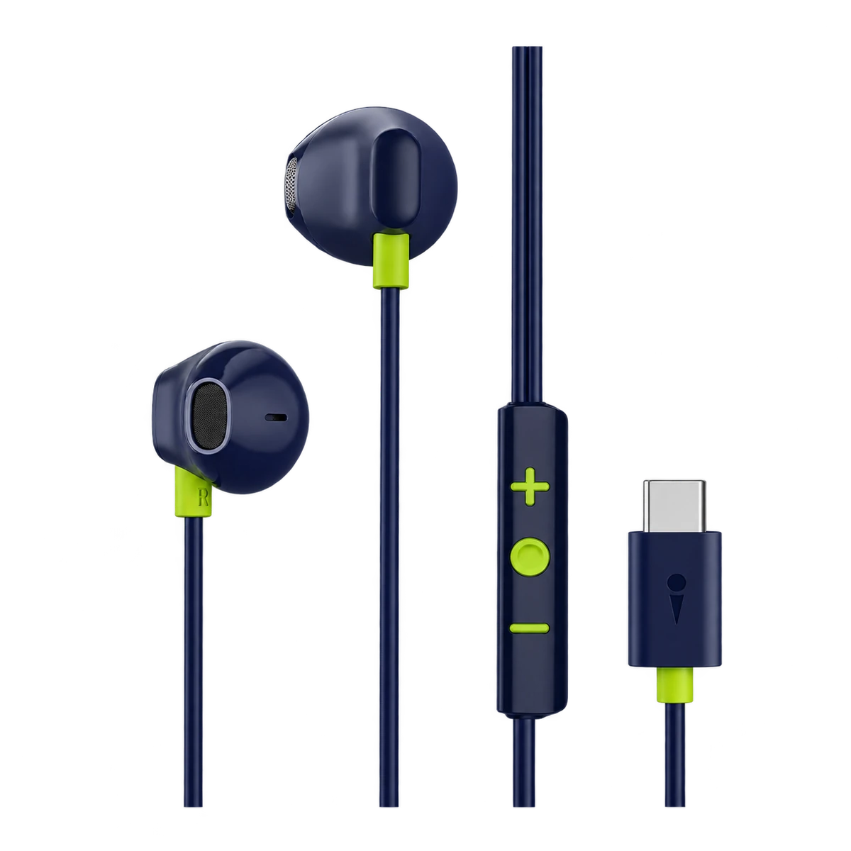 Oraimo słuchawki douszne przewodowe Halo Airy niebieskie USB-C